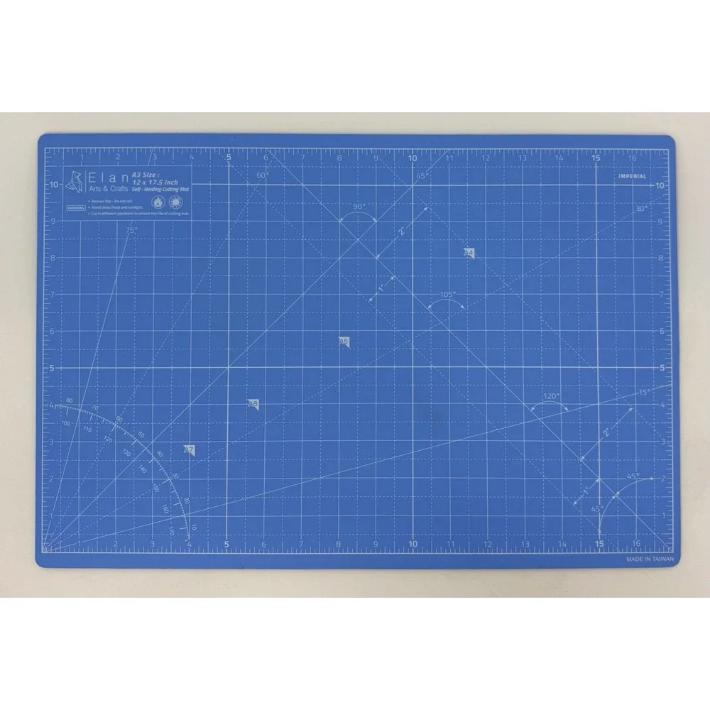 Elan Cutting Mat A3 Royal Blue 5-Ply Craft Self Healing 2 Sided 12